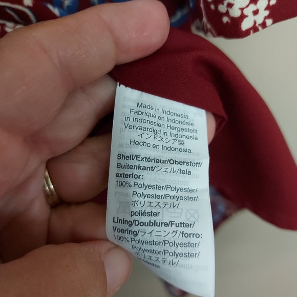 Madewell Button-Back printed flowy mini dress in Antique Flora Size XS - Picture 9 of 11